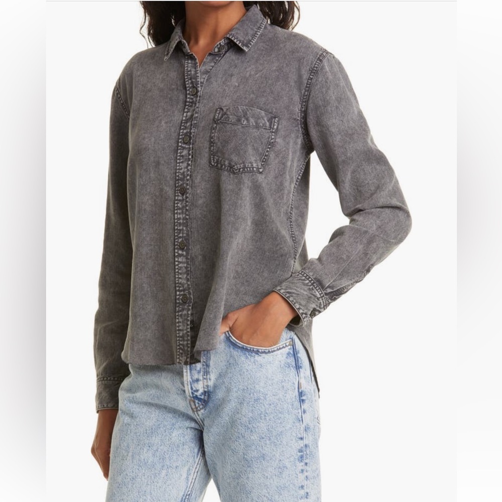 🌀Rails women’s Ingrid Raw Hem Shirt